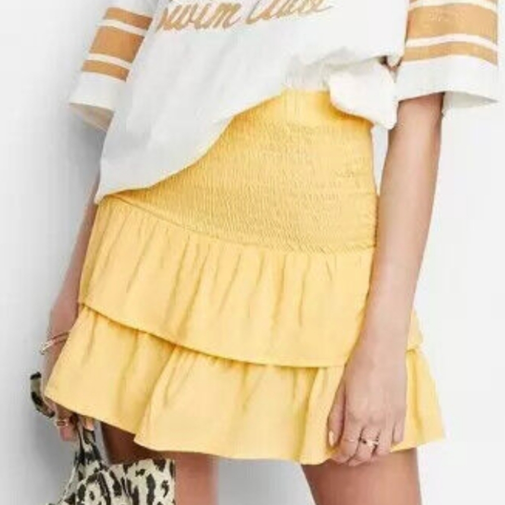 NWT  Ascot and Hart layered ruffle skirt